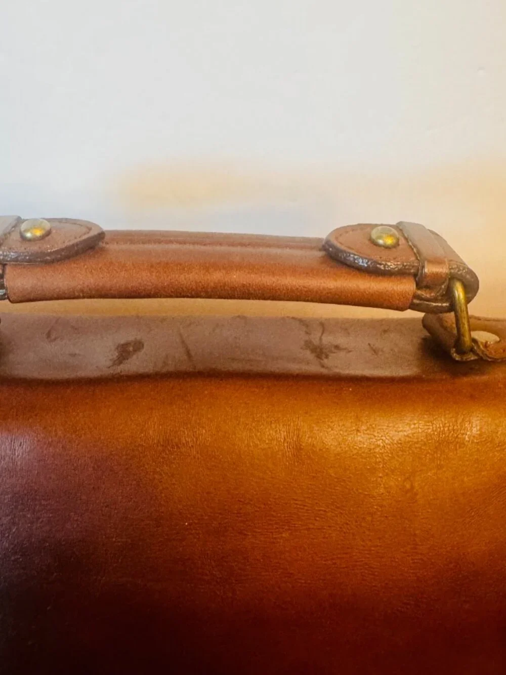 Vtg Marlboro Miles Classics Gear Leather Briefcase Shoulder Messenger Bag Satche